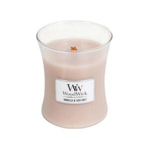Vonná svíčka WoodWick střední - Vanilla & Sea Salt