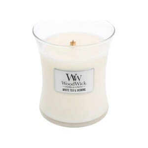 Vonná svíčka WoodWick střední - White Tea & Jasmine