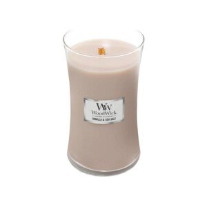 Vonná svíčka WoodWick velká - Vanilla & Sea Salt