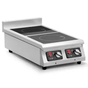 Indukční vařič 2 x 28 cm 60 až 240 °C 230 V časovač - Indukční plotna Royal Catering
