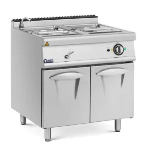 Bain marie 6000 W 2 x GN 1/2 2 x GN 1/3 vodovodní kohoutek podstavná skříň (80 x 73 cm) - Royal Catering