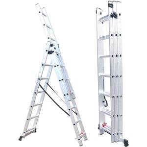 Trojdílný žebřík FIELDMANN 3x7 FZZ 4307