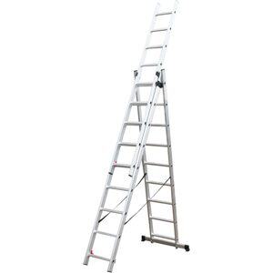 Trojdílný žebřík FIELDMANN 3x9 FZZ 4309