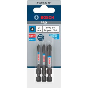 Šroubovací bity sada Bosch PRO Impact Control 55 mm PH1/PH2/PH3 3 ks 2608522491