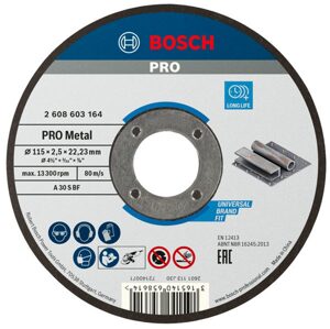 Řezný kotouč Bosch PRO Metal 115 x 2,5 mm 2608603164